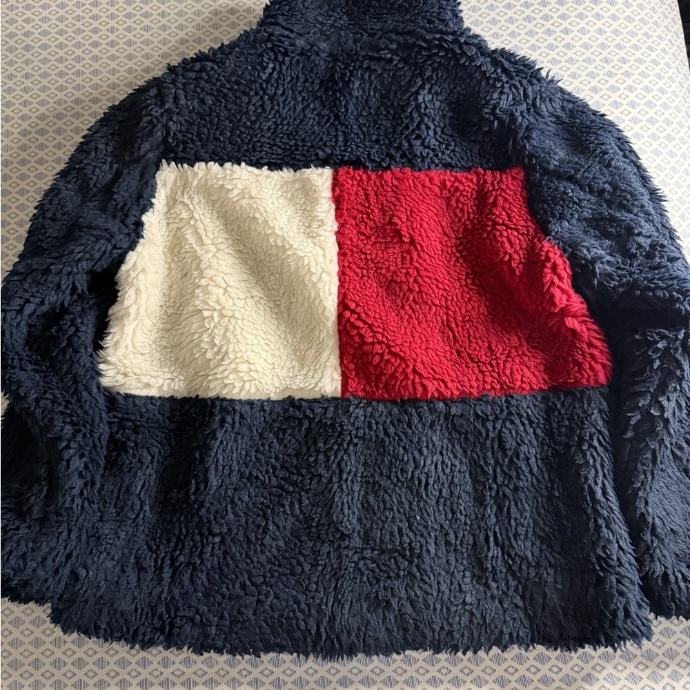 Tommy Hilfiger Kids Puffer Jacket - Navy, Red, and White